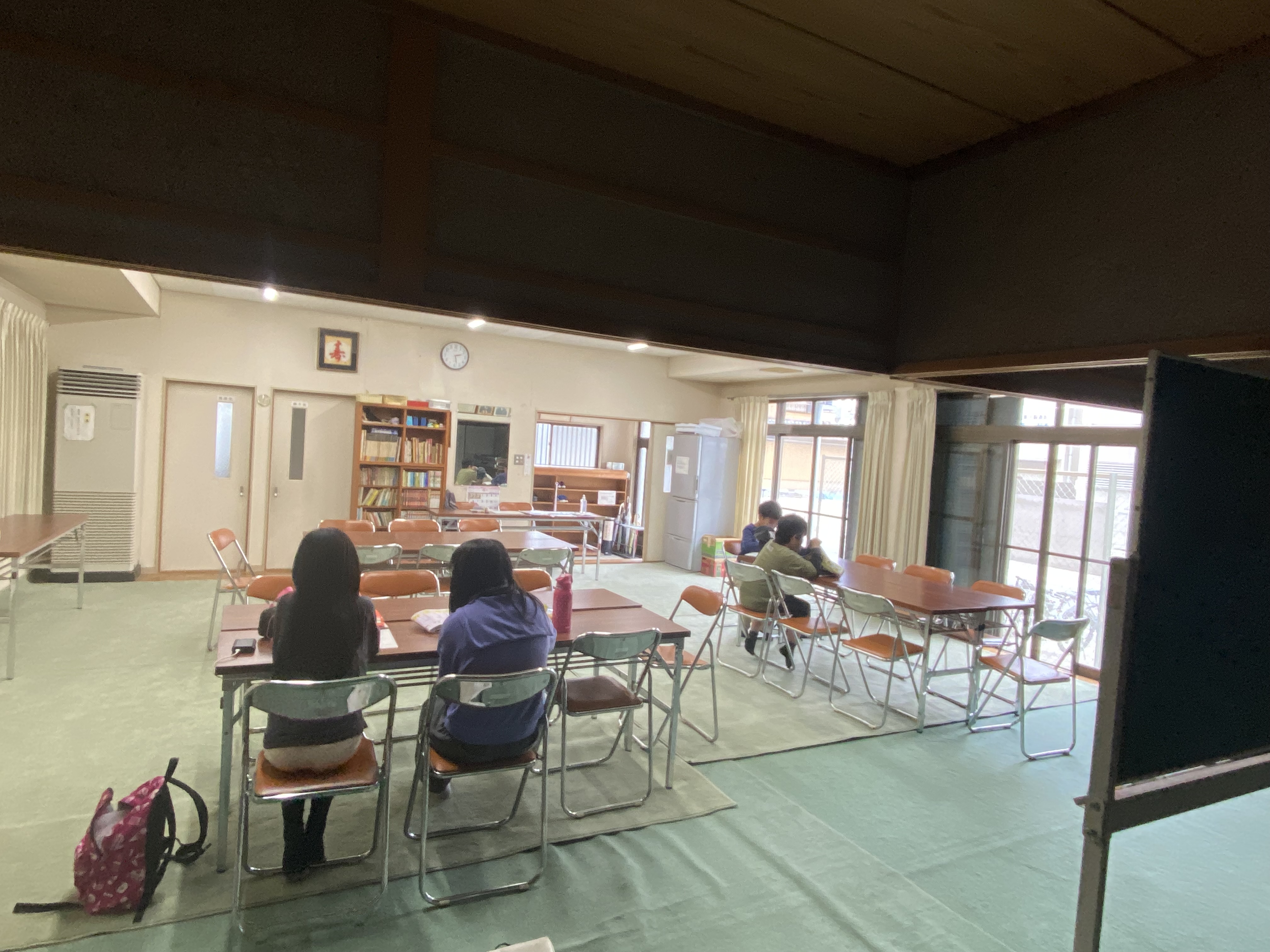 宿題やっている様子
