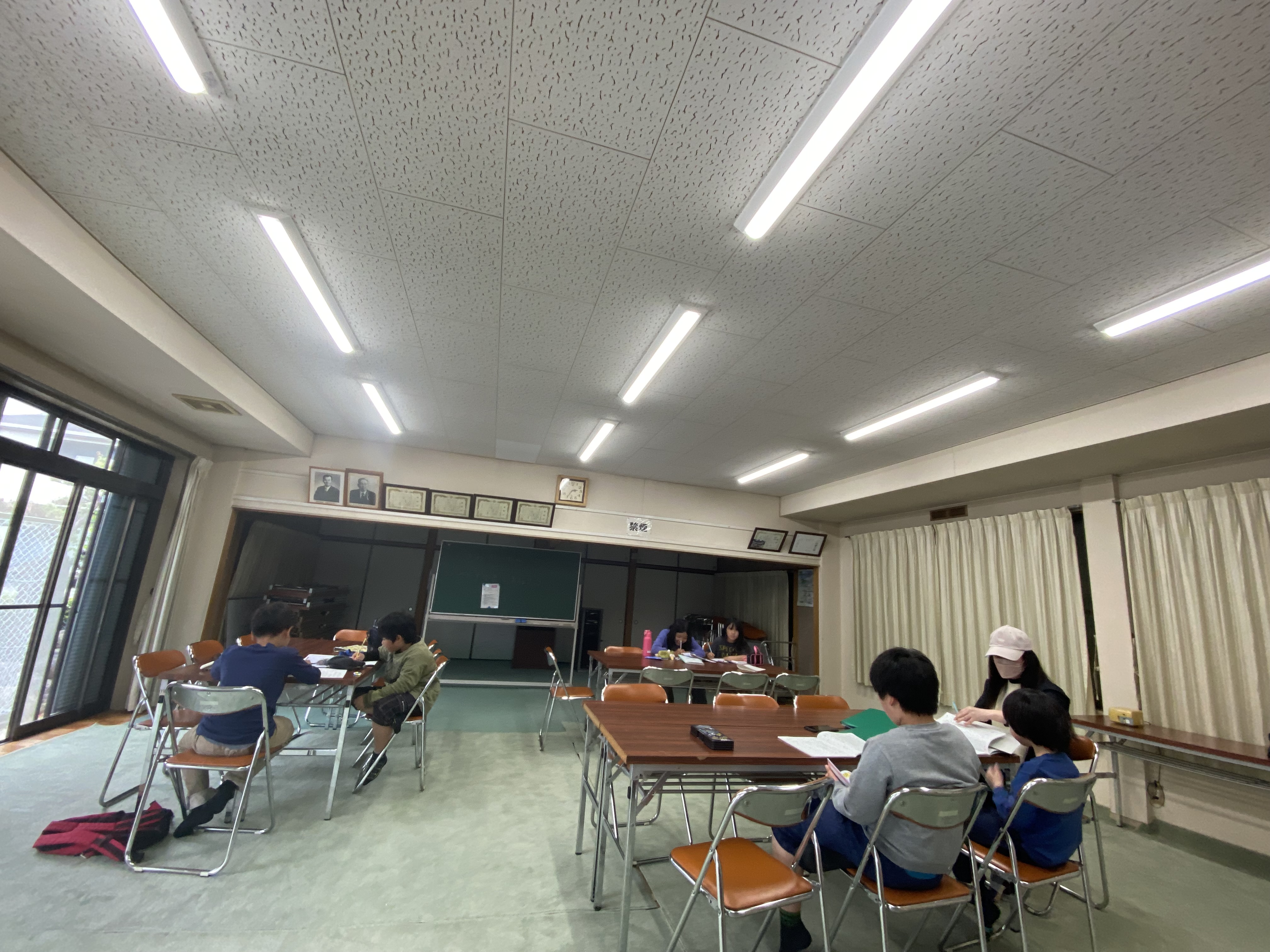 ドリルをやっている様子