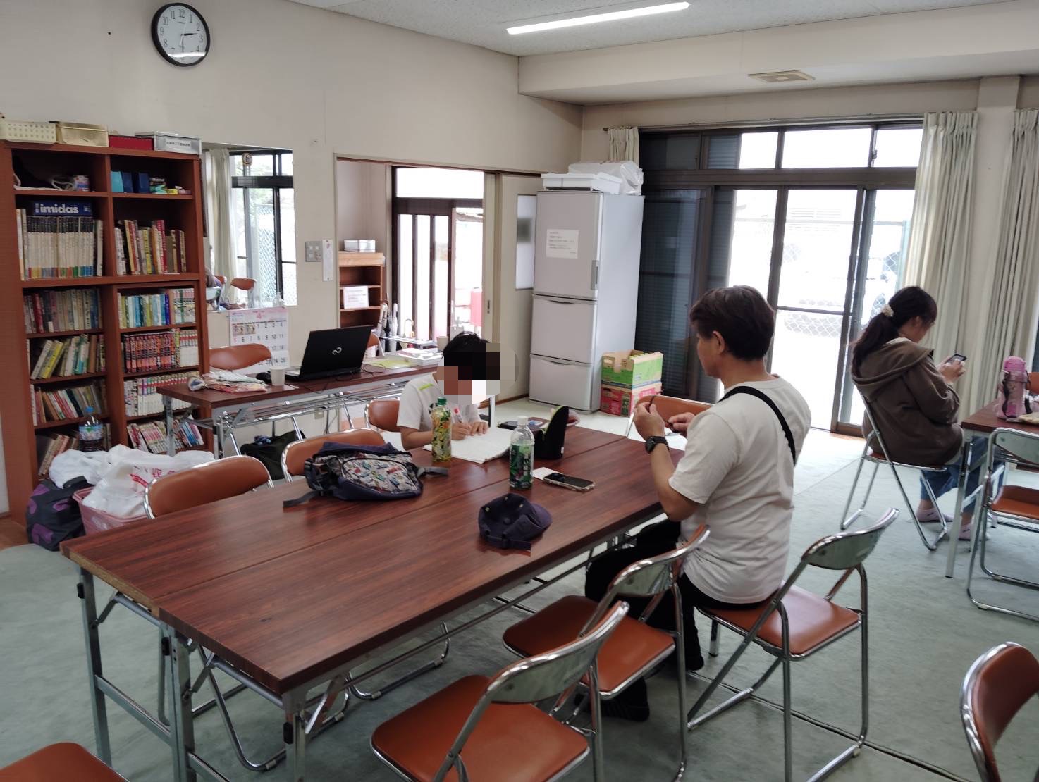 宿題やっている様子