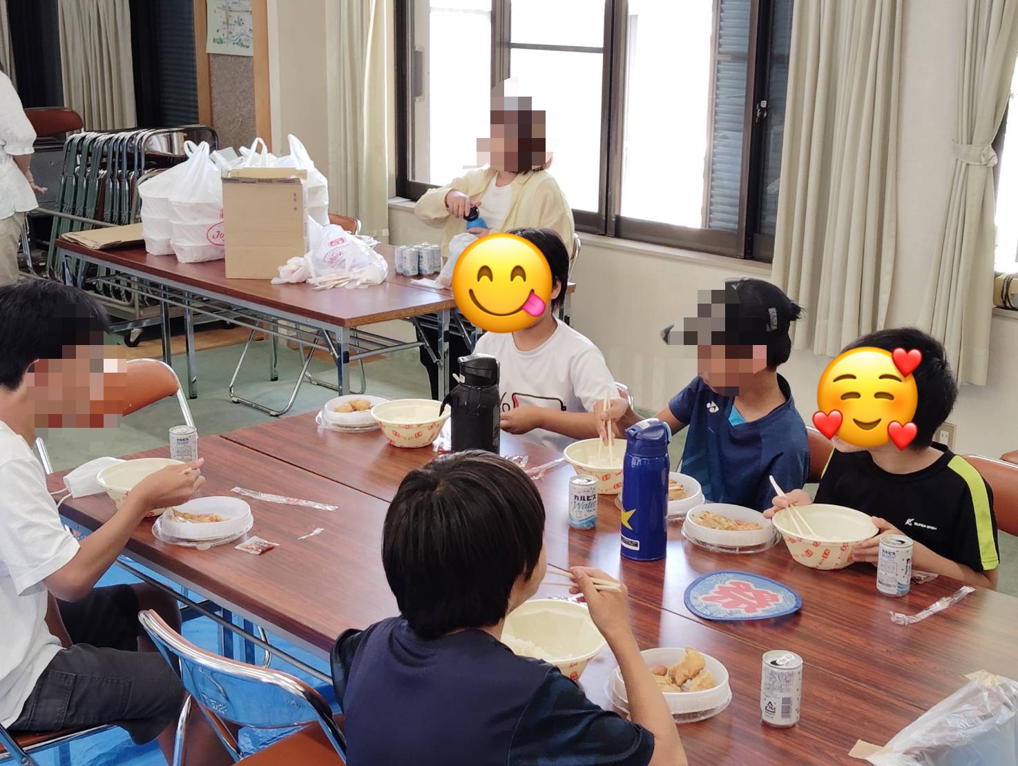 宿題やっている様子